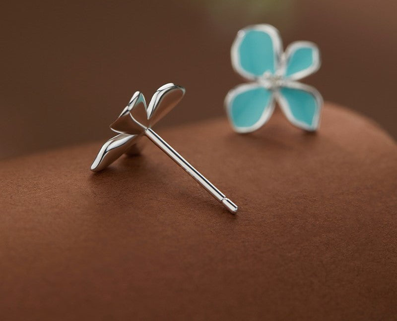 Anting-anting Bunga Melati Perak 999 Desain Fashion Silver 999 Jasmine Flower Earrings Stud Fashion Design