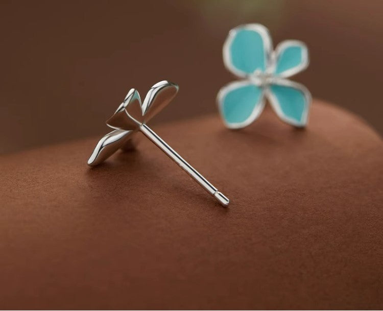 Anting-anting Bunga Melati Perak 999 Desain Fashion Silver 999 Jasmine Flower Earrings Stud Fashion Design