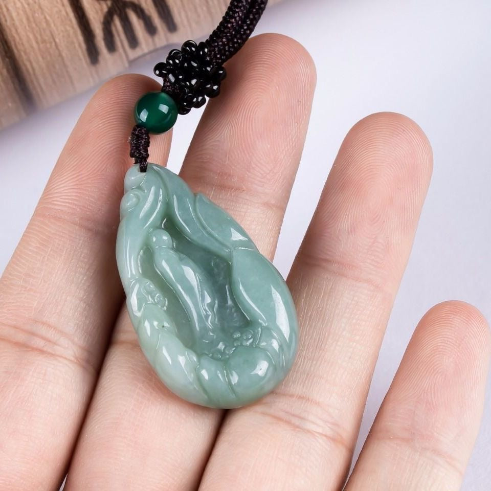 Liontin Giok Wudao Pemikir dan Filsuf dari Guatemala Jadeite Jade Tipe A Wudao Jade Pendant Thinker & Philosopher from Guatemala Jadeite Jade Type A