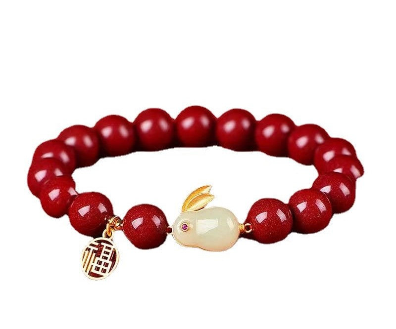 Gelang Baoshan Nanhong Batu Akik Merah Cina Selatan Elastis & Dapat Disesuaikan South China Red Agate Baoshan Nanhong Bracelets Elastic & Adjustable