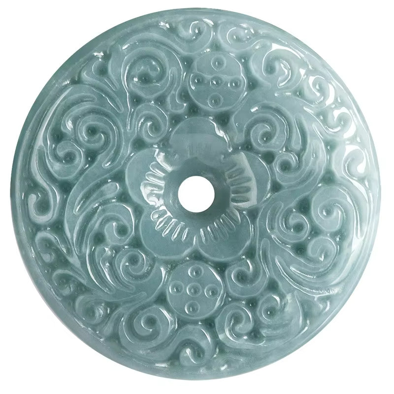 Kalung Donat Ping An Kou Liontin Giok Giok Guatemala Tipe A Safty Donut Pingankou Necklace Pendant Jadeite Jade Guatemala Type A