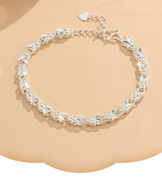 Gelang Perak 999 Zodiac Rubbit Bunny Adjustable Resizeable 20g Desain Fashion Sederhana Silver 999 Bracelet Zodiac Rubbit Bunny Adjustable Resizeable 20g Simple Fashion Design
