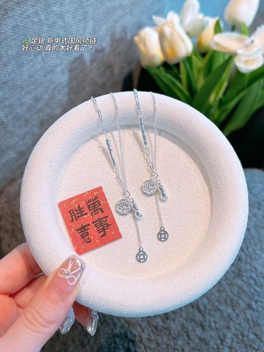 21. Kalung Kacang Perak 999 dengan Tanda & Sertifikasi S999 21. Peanuts Neckalce Siver 999 with S999 Mark & Certification