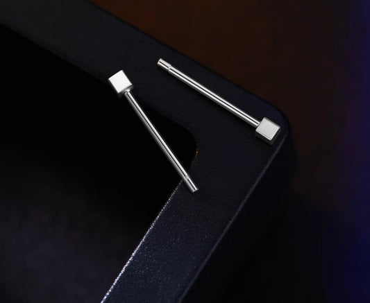 Anting Perak 999 Stud Desain Fashion Sederhana Silver 999 Earrings Stud Simple Fashion Design