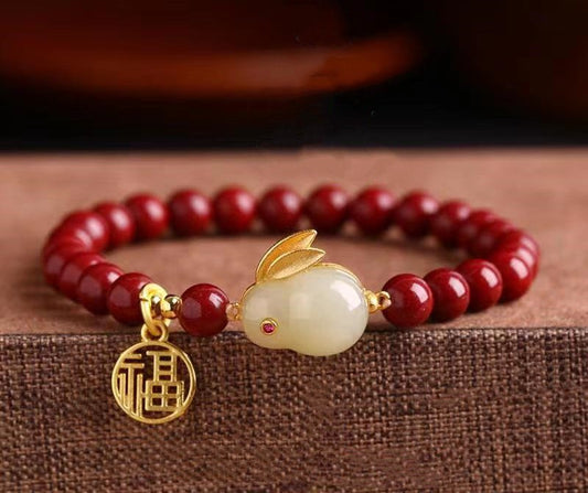 Gelang Baoshan Nanhong Batu Akik Merah Cina Selatan Elastis & Dapat Disesuaikan South China Red Agate Baoshan Nanhong Bracelets Elastic & Adjustable