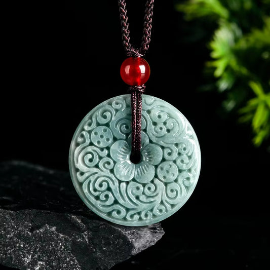 Kalung Donat Ping An Kou Liontin Giok Giok Guatemala Tipe A Safty Donut Pingankou Necklace Pendant Jadeite Jade Guatemala Type A